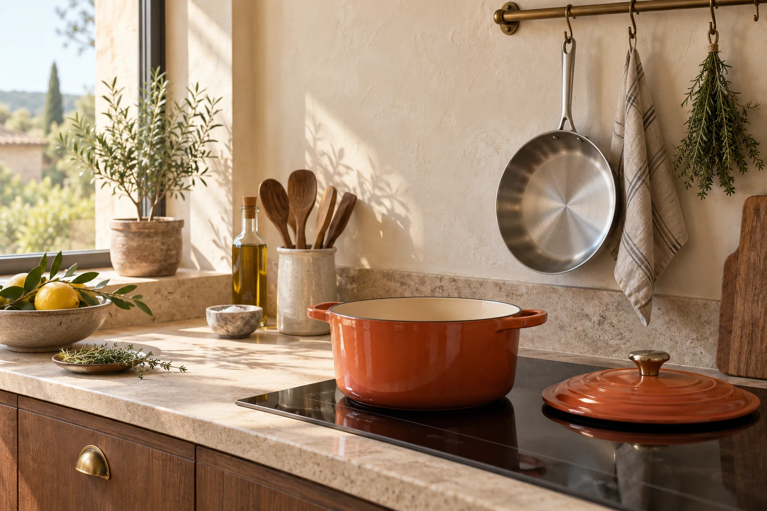 Cooking pots and frying pans collection